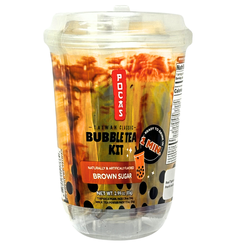 Pocas Popping Boba Kit Brown Sugar Single Cup - 2.99oz  - 12 Pack