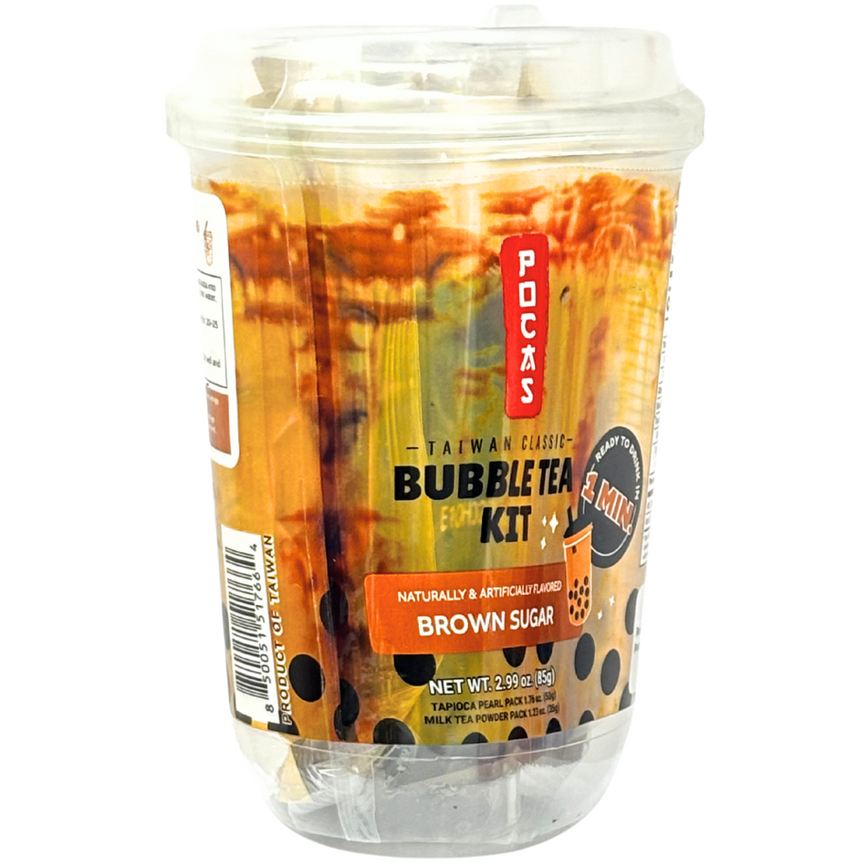 Pocas Popping Boba Kit Brown Sugar Single Cup - 2.99oz  - 12 Pack