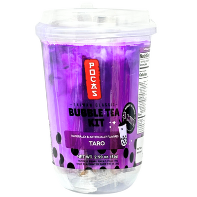 Pocas Popping Boba Kit Taro Single Cup - 2.99oz  - 12 Pack