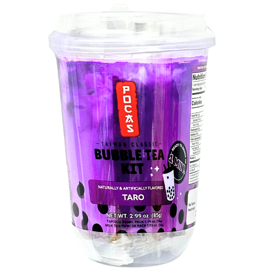 Pocas Popping Boba Kit Taro Single Cup - 2.99oz  - 12 Pack