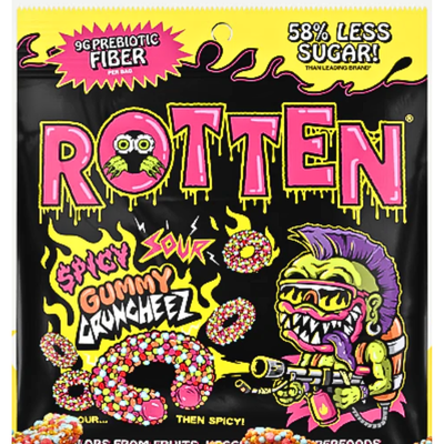 Rotten Spicy Sour Gummy Cruncheez 1.8oz - 8 Pack