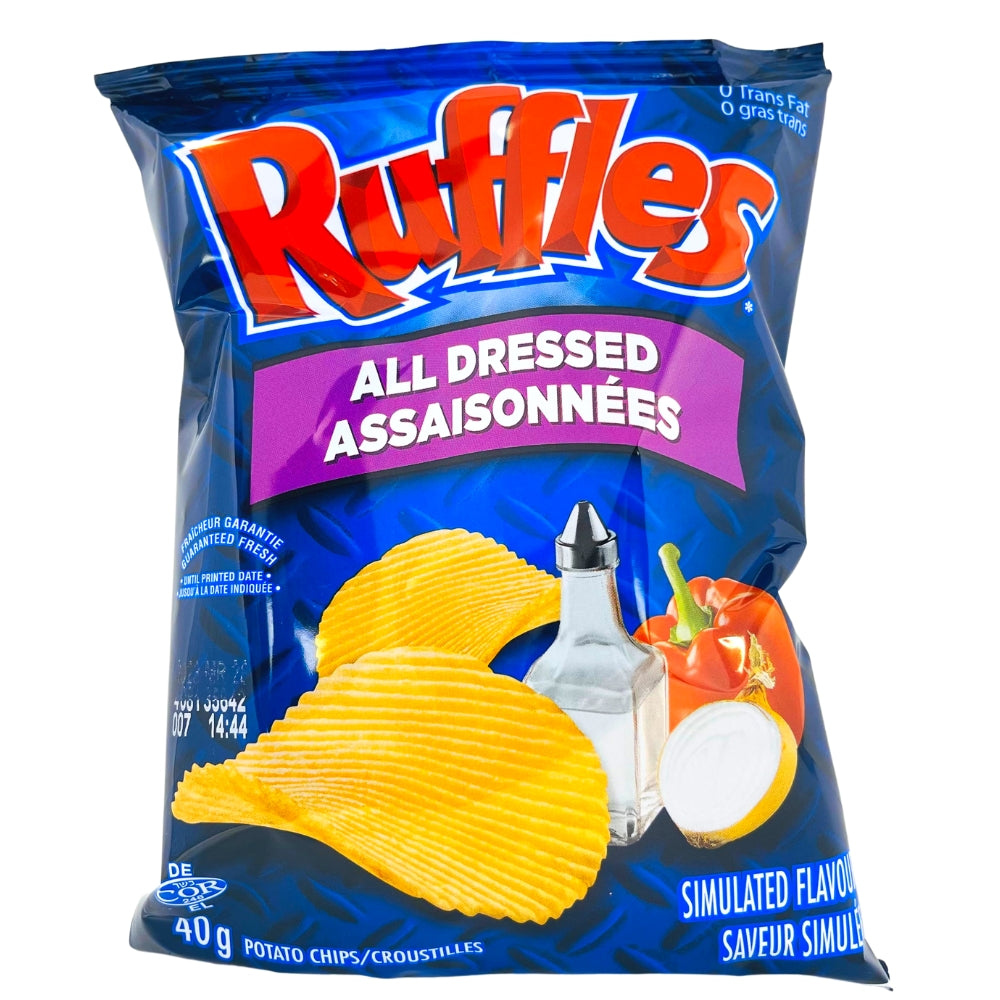 Canadian Ruffles All Dressed Chips 40g 40PK | iWholesaleCandy.ca