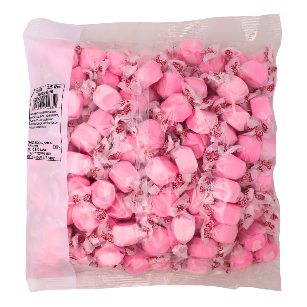 Salt Water Taffy Bubble Gum 2.5lb - 1 bag Bulk candy Canada Nutrition Facts Ingredients iWholesaleCandy
