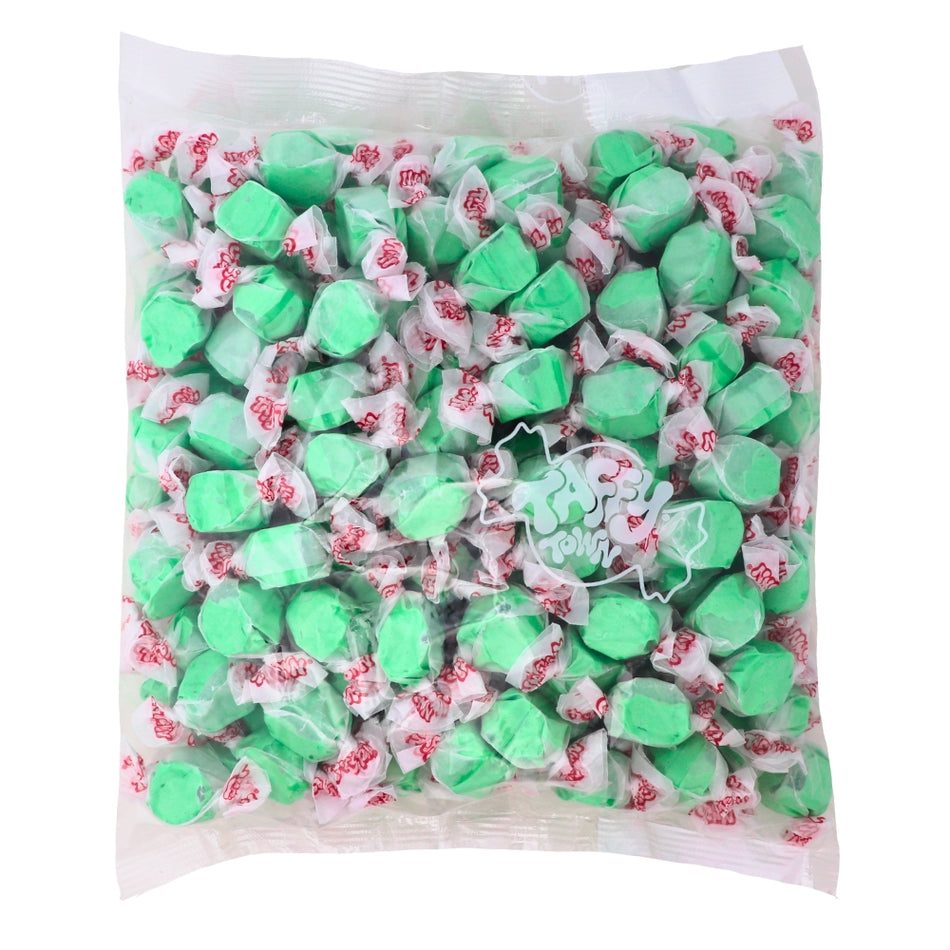 Salt Water Taffy Green Apple 2.5lb - 1 Bag Bulk Candy Canada iWholesale Candy