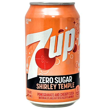Seven Up Shirley Temple Zero Sugar - 355mL - 12 Pack
