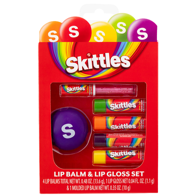 Skittles® Lip Balm & Lip Gloss Set - 1 Piece