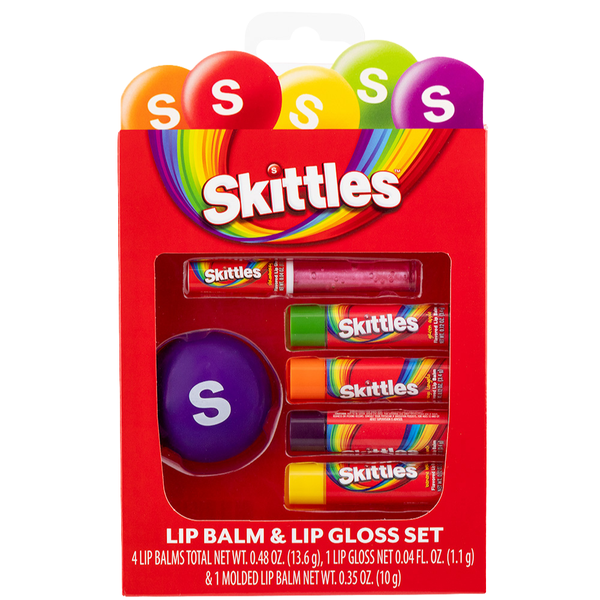 Skittles® Lip Balm & Lip Gloss Set - 1 Piece