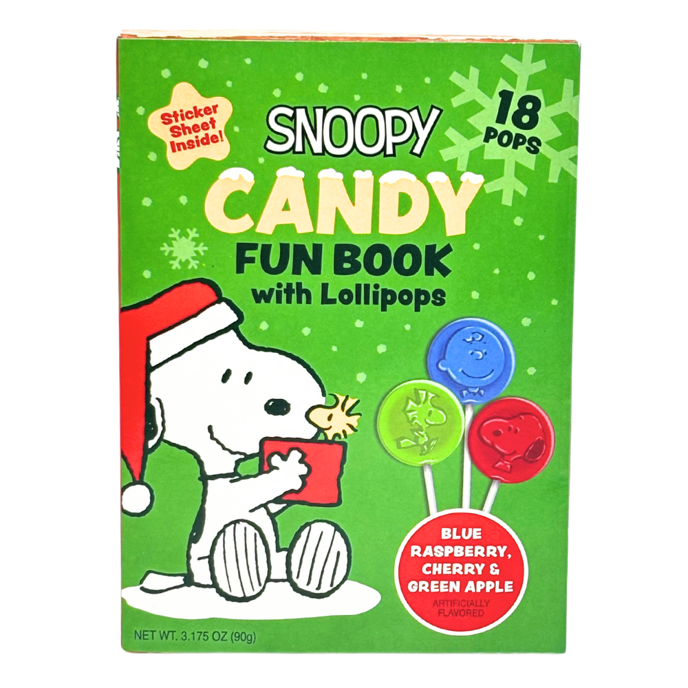 Snoopy Candy Fun Book with Lollipops 90g - 12 Pack