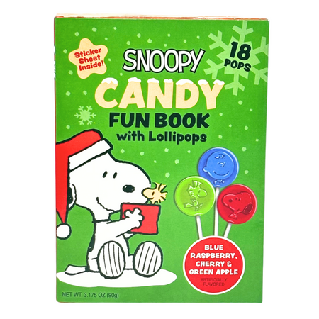 Snoopy Candy Fun Book with Lollipops 90g - 12 Pack