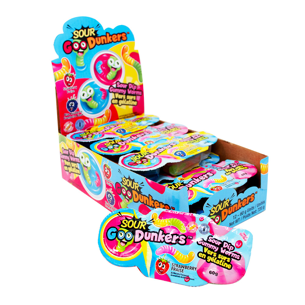 Sour Goo Dunkers - 60g - 12 Pack