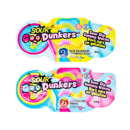 Sour Goo Dunkers - 60g - 12 Pack