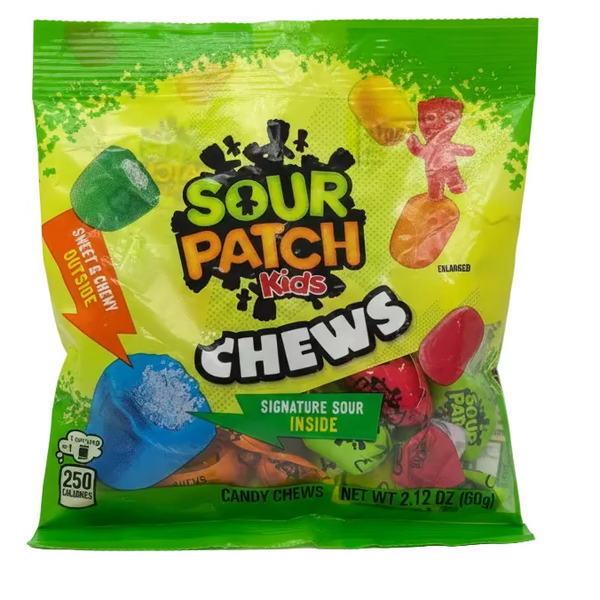 Sour Patch Kids Chews Assorted 2.12oz - 12 Pack