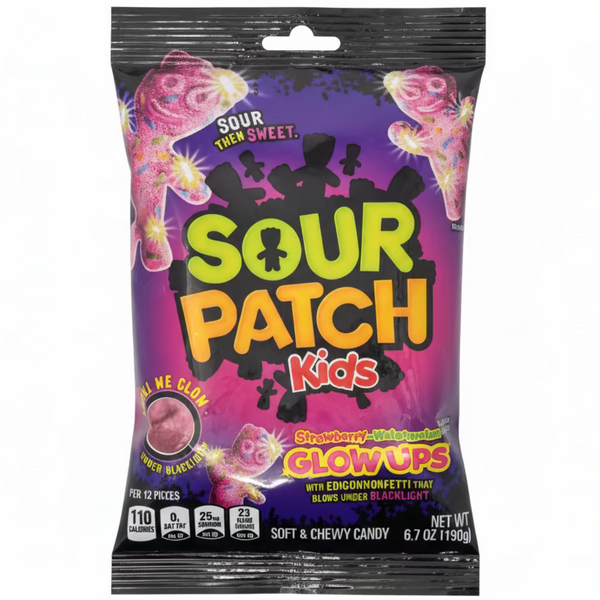Sour Patch Kids Glow Ups 6.7oz - 12 Pack