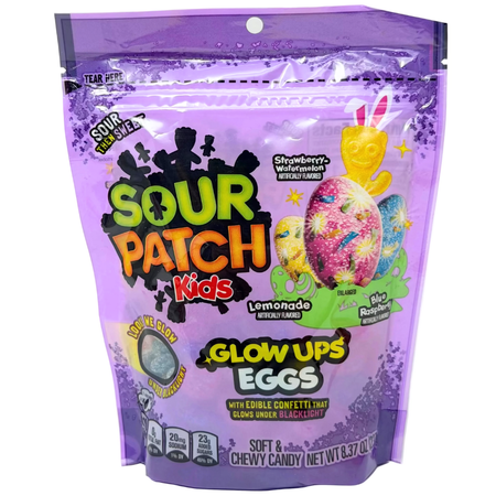 Sour Patch Kids Glowups Easter Eggs 8.37oz - 12 Pack