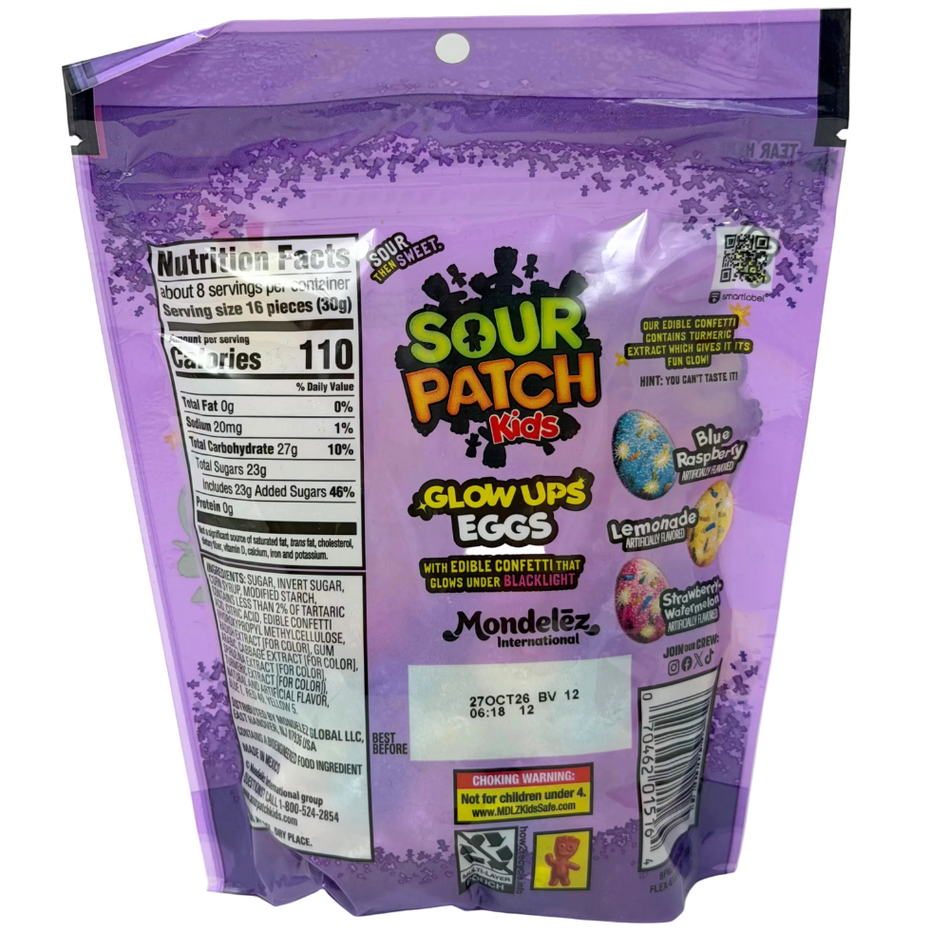 Sour Patch Kids Glowups Easter Eggs 8.37oz - 12 Pack