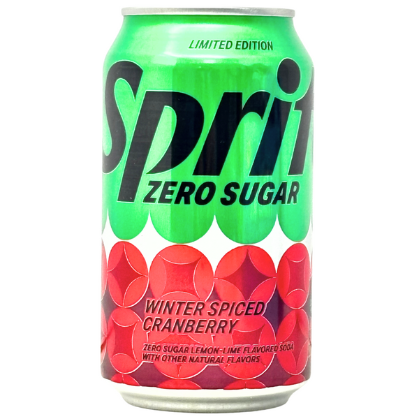 Sprite Zero Sugar Winter Spiced Cranberry - 355mL - 12 Pack