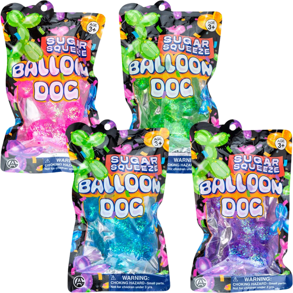 Sugar Squeeze Balloon Dog - 12 Piece