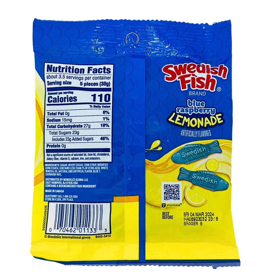 Swedish Fish Blue Raspberry Lemonade - 3.59oz-Nutrition Facts - iWholesaleCandy.jpg