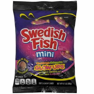 Swedish Fish Mini Glow Ups 6.7oz - 12 Pack
