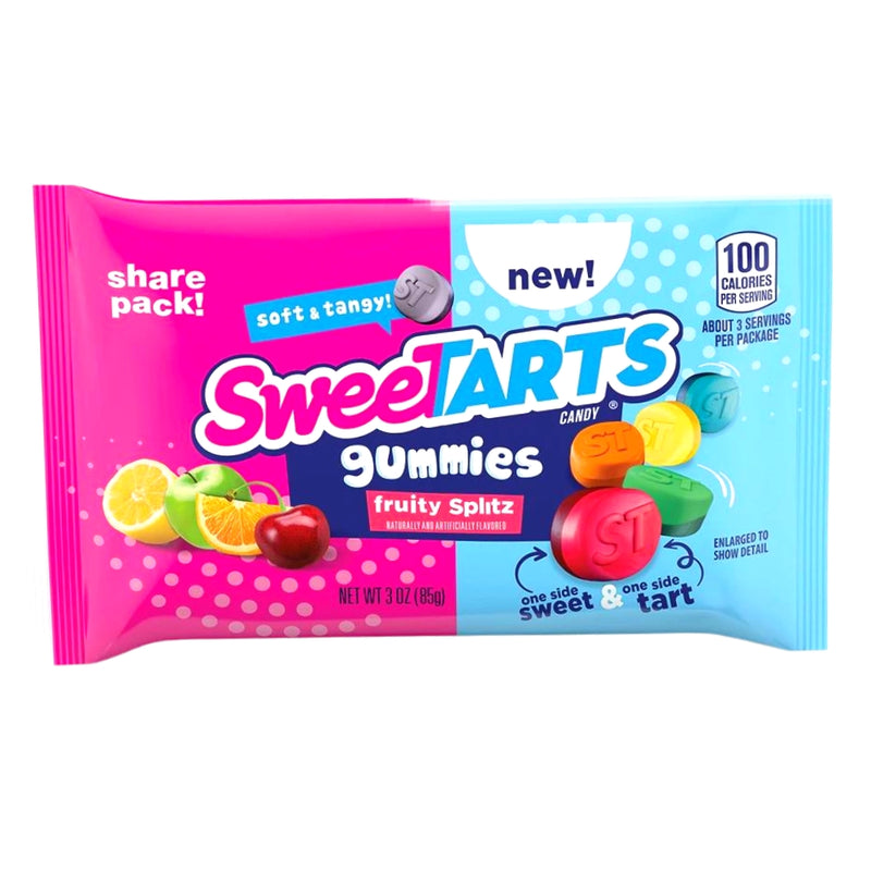 Sweetarts Gummies - Fruity Splitz 3oz - 12 Pack