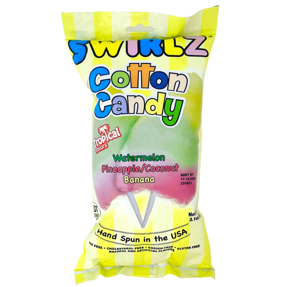 Swirlz Tropical Cotton Candy 3.1oz - 12 Pack