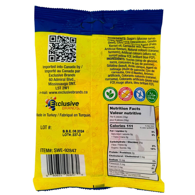 Tajubo Gummy Pizza & Cola 80g - 12 Pack Nutrition Facts Ingredients