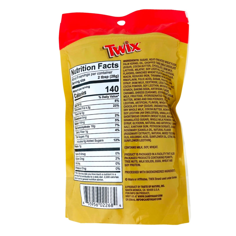 Twix Edible Cookie Dough 8.5oz - 10 Pack Nutrition Facts Ingredients
