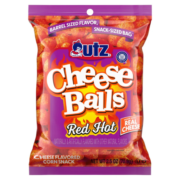 UTZ Cheese Balls Red Hot Cheddar 2.5oz - 5 Pack