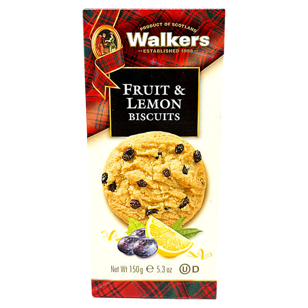 Walkers Fruit & Lemon Biscuits 150g (UK) - 1 Pack