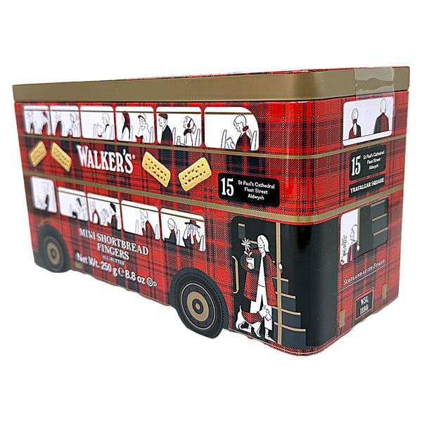 Walkers Shortbread London Bus Mini Tin 250g (UK) - 1 Pack angle