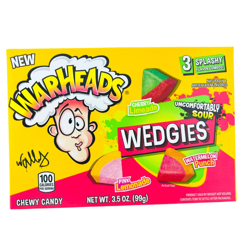 Warheads Wedgies Theater Box 3.5oz - 12 Pack - Warheads Candy