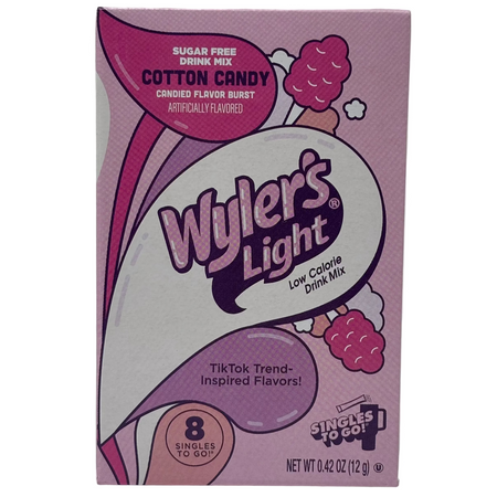 Wyler's Light Singles To Go Drink Mix Cotton Candy Ingredients