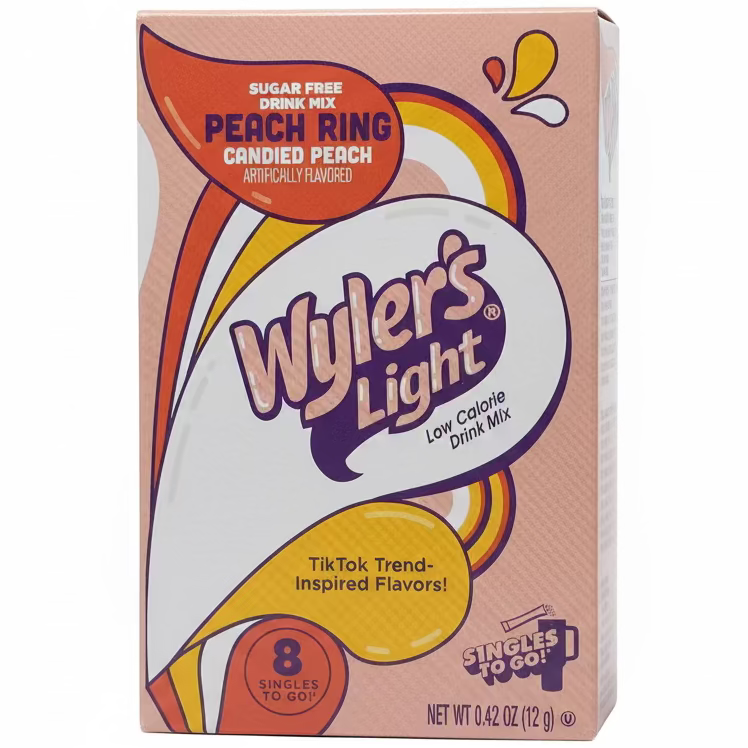 Wyler's Light Singles To Go Drink Mix Peach Ring