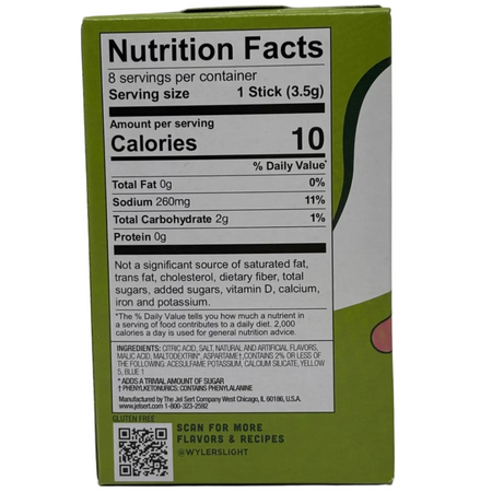 Wyler's Light Singles To Go Drink Mix Picklemonade - 12 Pack Ingredients