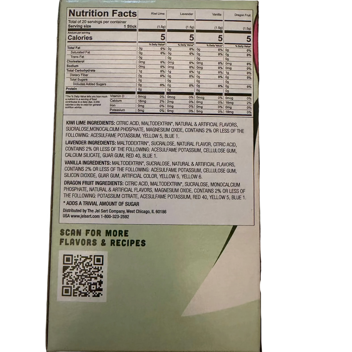 Wyler's Light Singles To Go Drink Mix Tropical Variety Pack (20 Pieces) - 6 Pack Ingredients