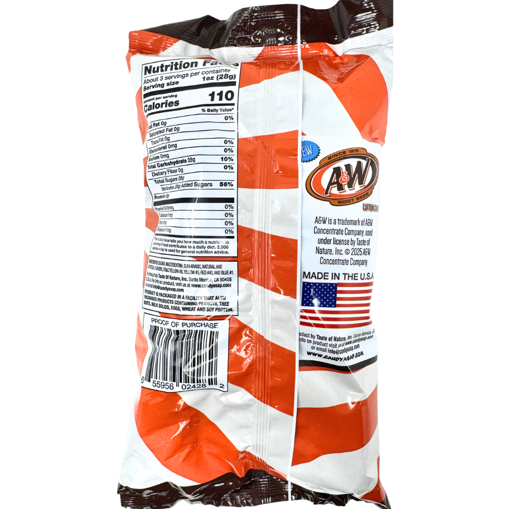 A&W Root Beer Cotton Candy 3.1oz - 12 Pack
