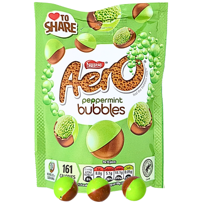 Aero Bubbles Peppermint Pouch 92g (UK) - 8 Pack