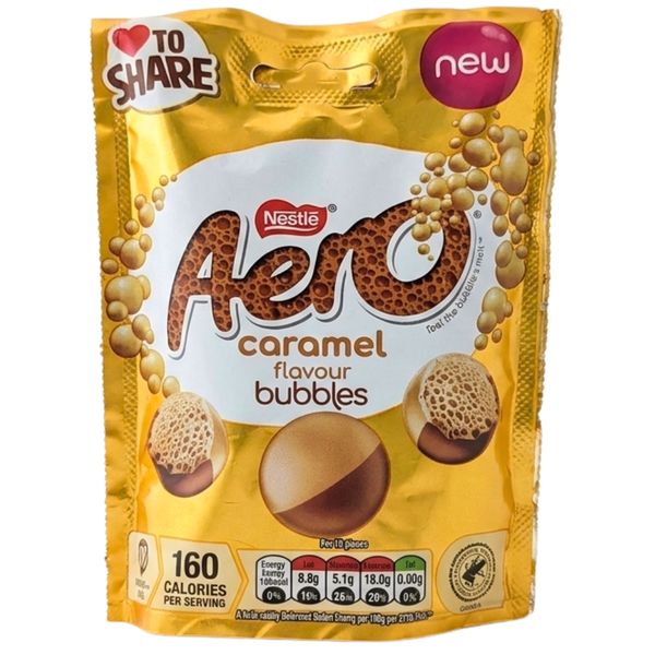 Aero Caramel Bubbles 92g (UK) - 8 Pack