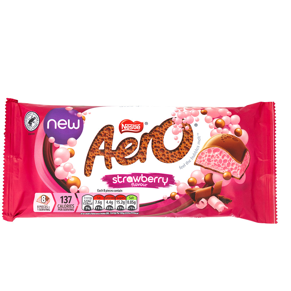 Aero Strawberry Block (UK) 90g - 15 Pack