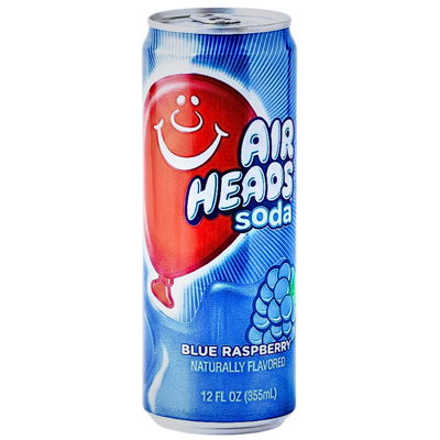 AirHeads Soda Blue Raspberry 12oz - 12 Pack