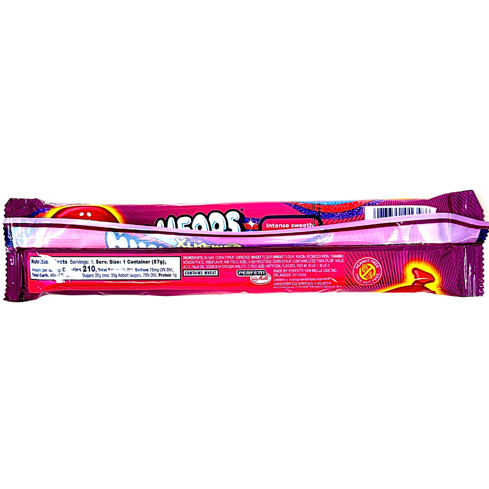 Airheads Xtremes Sour Belts Very Berry 2oz - 18 Pack