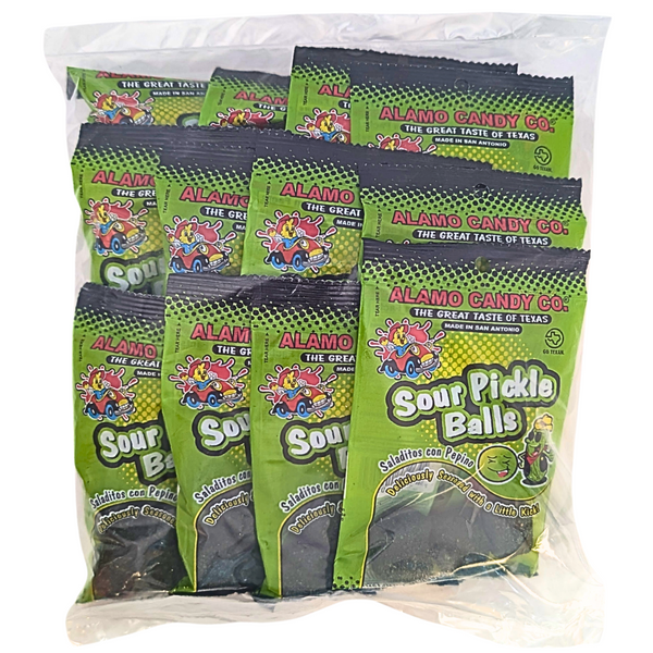 Alamo Sour Pickle Balls 1oz - 12 Pack