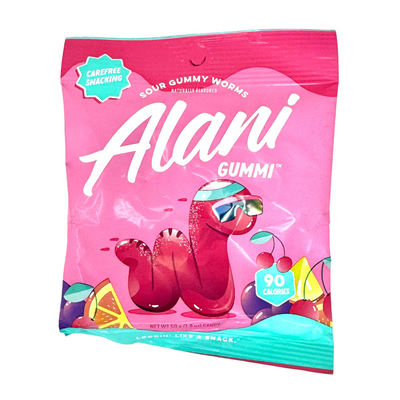 Alani Gummi Sour Gummy Worms 1.8oz - 12 Pack