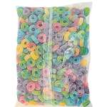 Albanese 6 Flavour Sour Mini Pucker Rings 4.5lb - 1 Bag