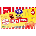 Amos 4D Mini Fast Food Gummy 100g - 12 Pack