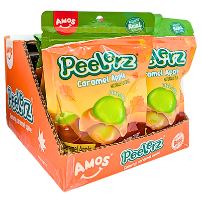 Amos Peelerz Caramel Apple 6oz - 12 Pack