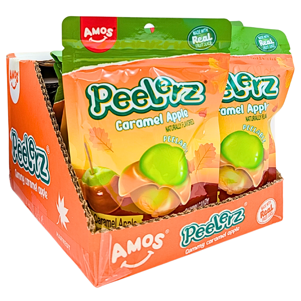 Amos Peelerz Caramel Apple 6oz - 12 Pack