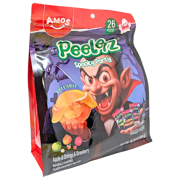 Amos Halloween Peelerz Spooky Party 26pc Variety Bag 390g - 6 Pack