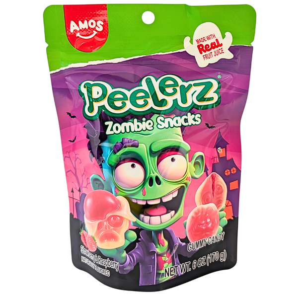 Amos Halloween Peelerz Zombie Snacks 6oz - 12 Pack