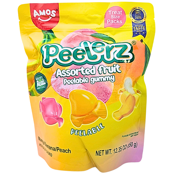 Amos Peelerz Assorted Fruit 12.35oz - 6 Pack